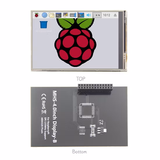 Modulo LCM Raspberry Pi ingresso segnale Spi 125 MHz 4′′ 480X320 per riproduzione video/gioco